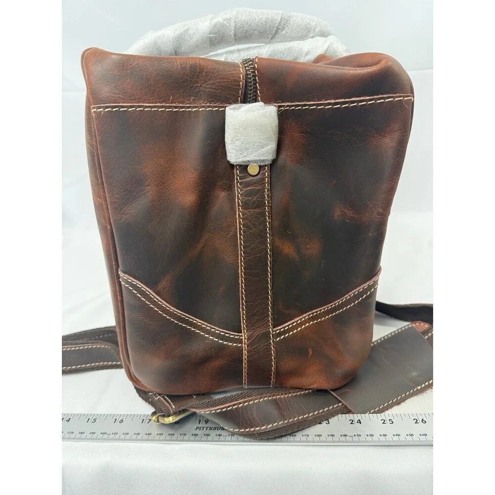 James Leather Full Grain Buffalo Leather Duffle Bag NEW!!